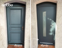 [Nos réalisations] Pose en rénovation d'une porte d'entrée alu