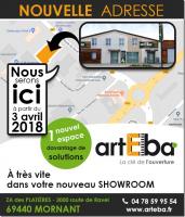 Nouvelle adresse pour Arteba Vourles