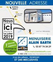 Nouvelle adresse : la Menuiserie Barth déménage !