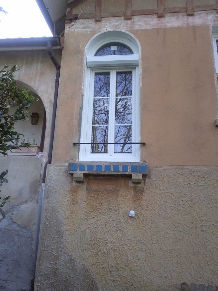 Fentre PVC avec imposte