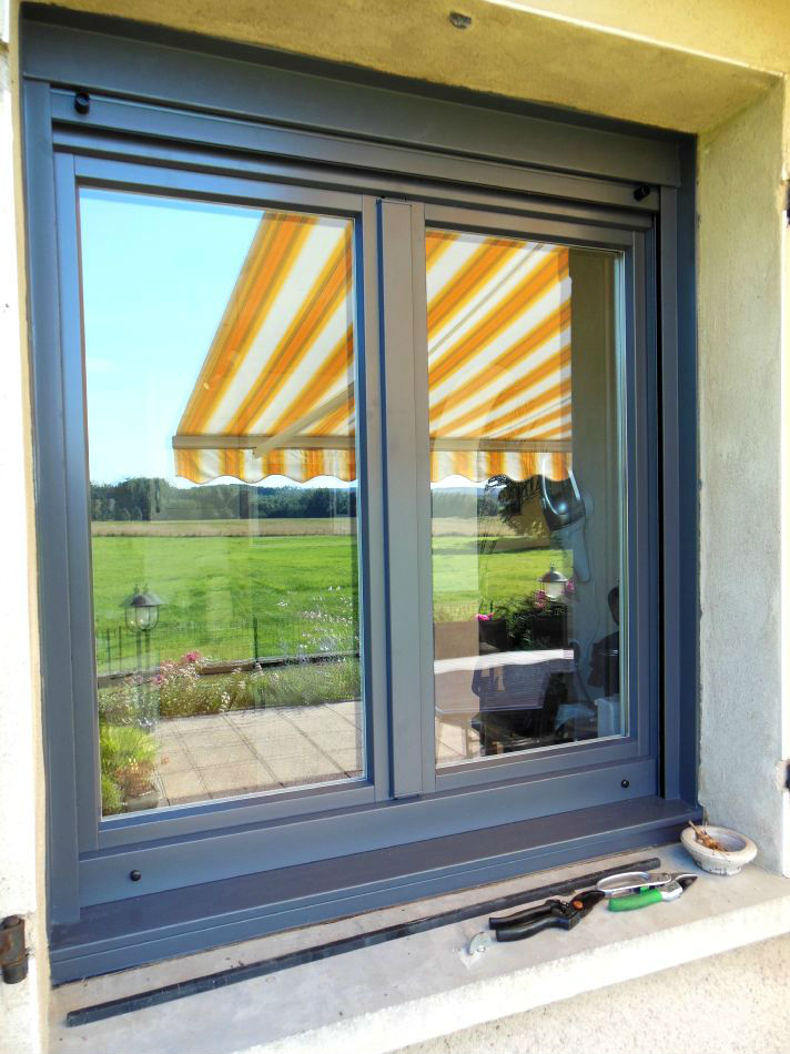 Menuiserie PVC anthracite