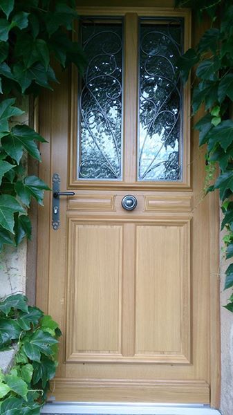 Porte d'entre vitre bois