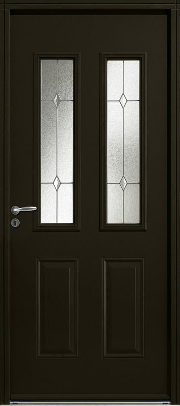 Zilten porte entree PVC noir Galena