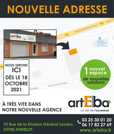 Nouvelle adresse en Haute-Marne