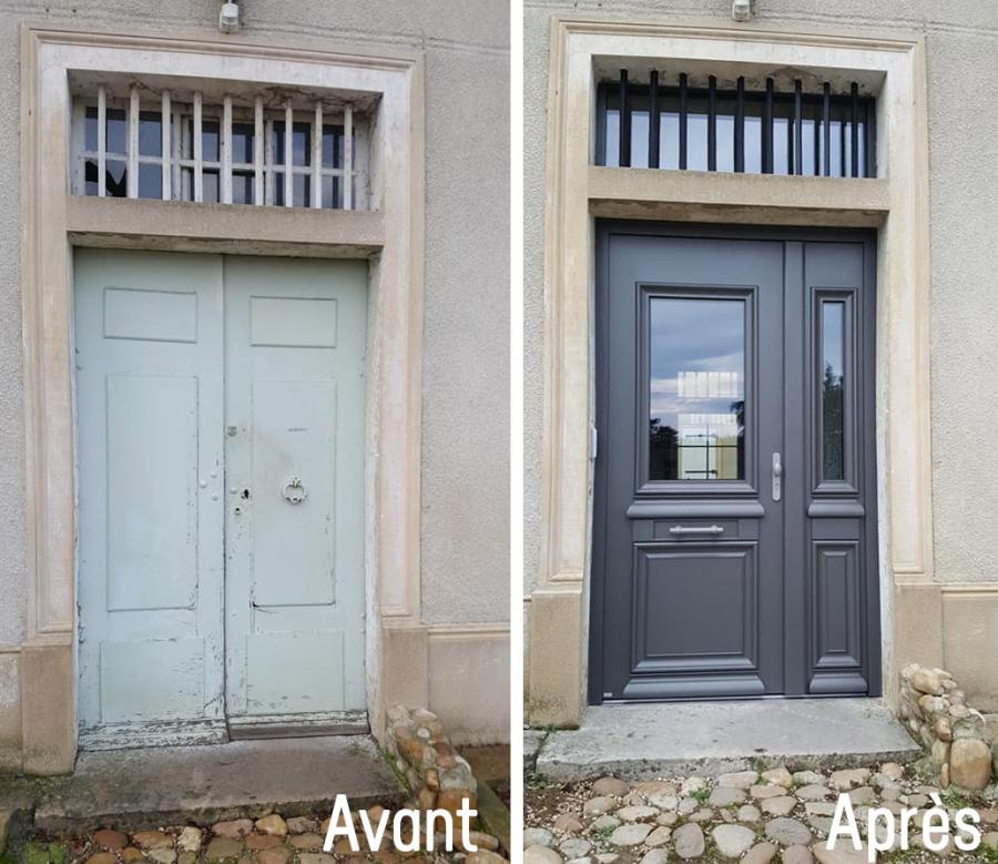 Remplacement porte d'entrée